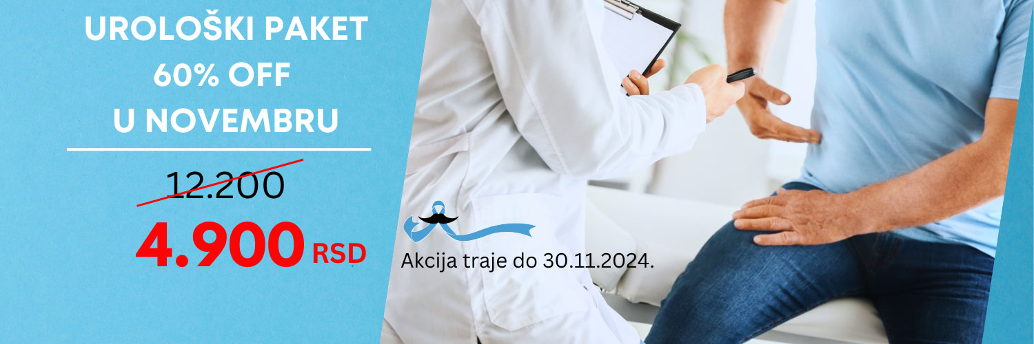 Paket uroloskih pregleda na popustu